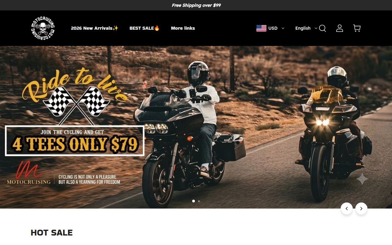 Screenshot van motocruising.com