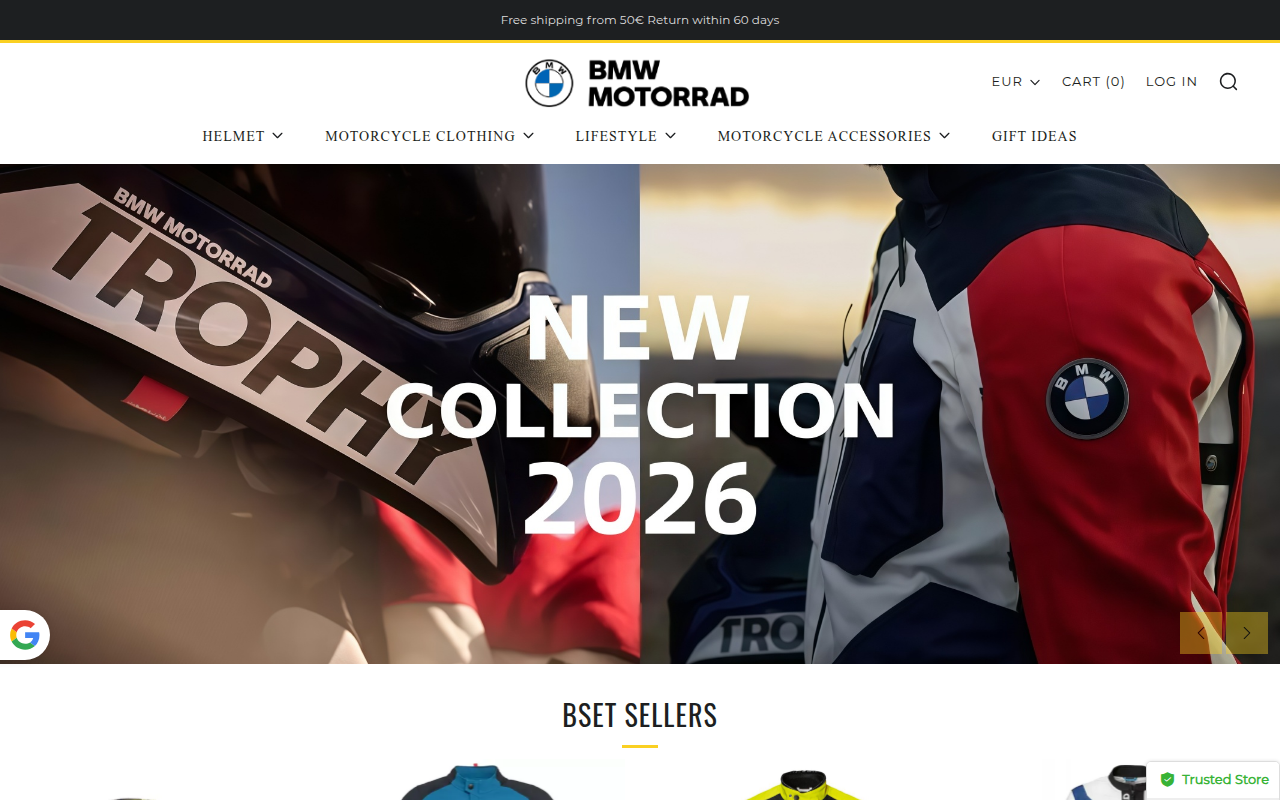 Screenshot van motorcycleequipment-eu.com