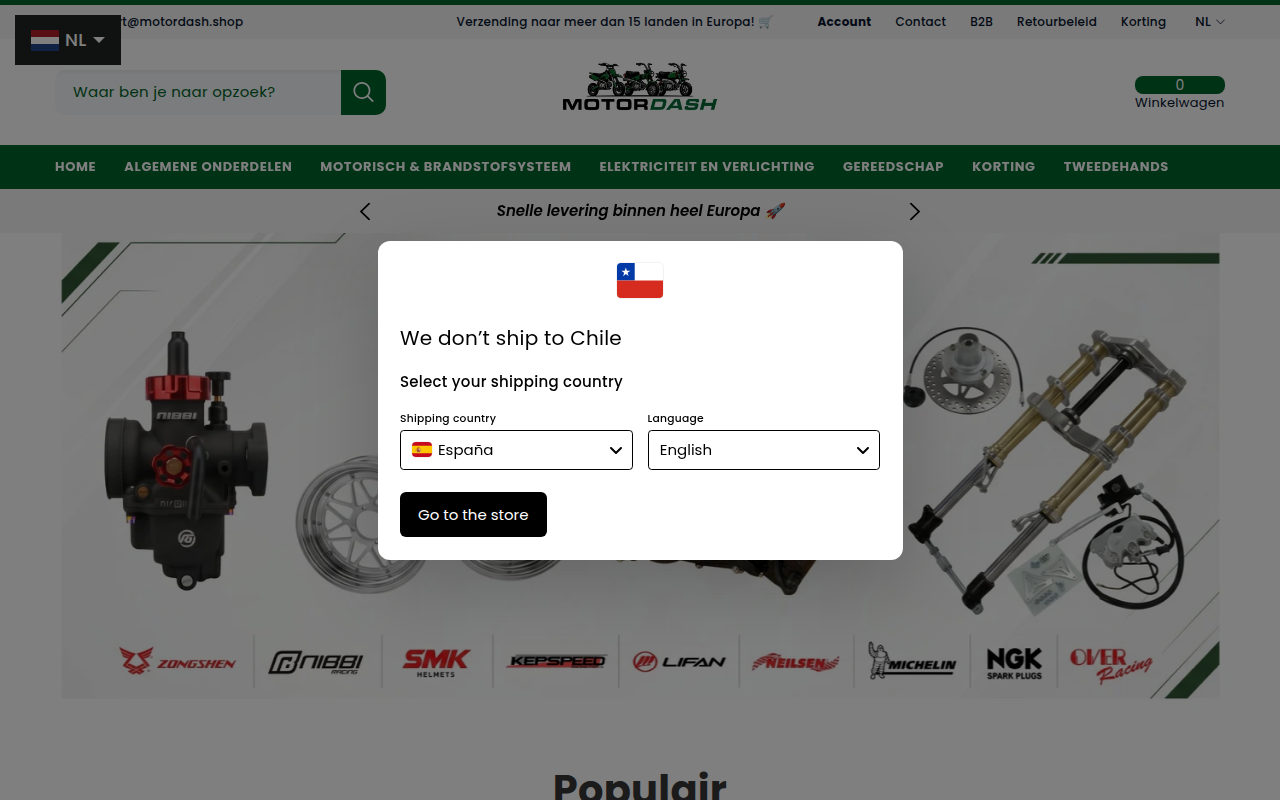 Screenshot van motordash.be