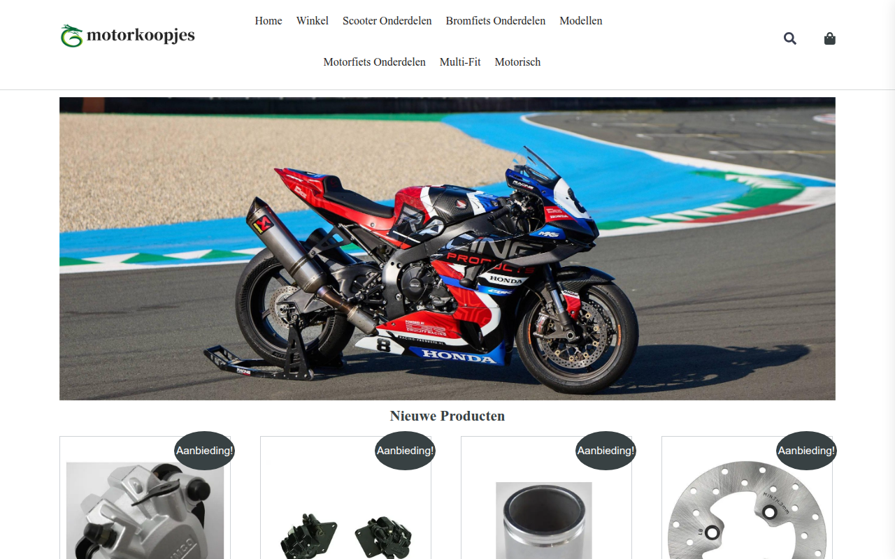 Screenshot van motorkoopjes.com