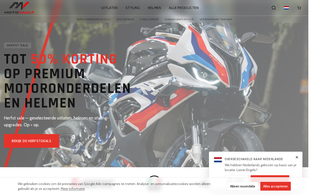Screenshot van motovault.nl