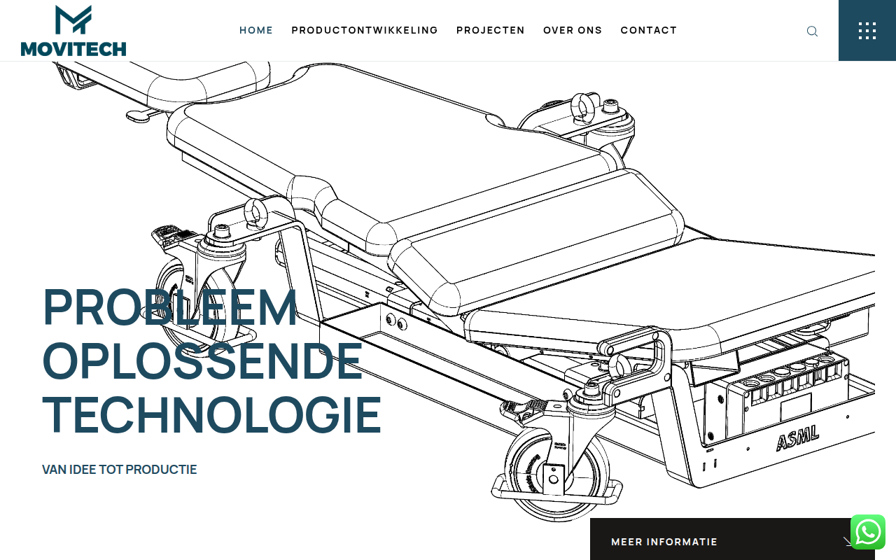 Screenshot van movitech.nl