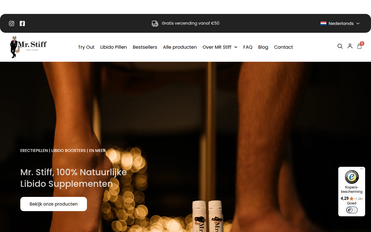 Screenshot van mr-stiff.com
