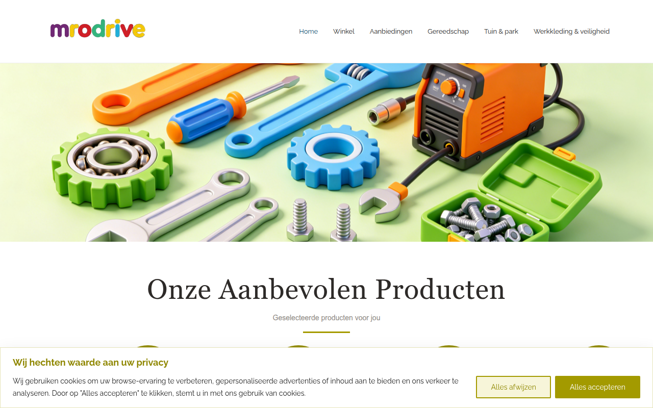 Screenshot van mrodrive.com