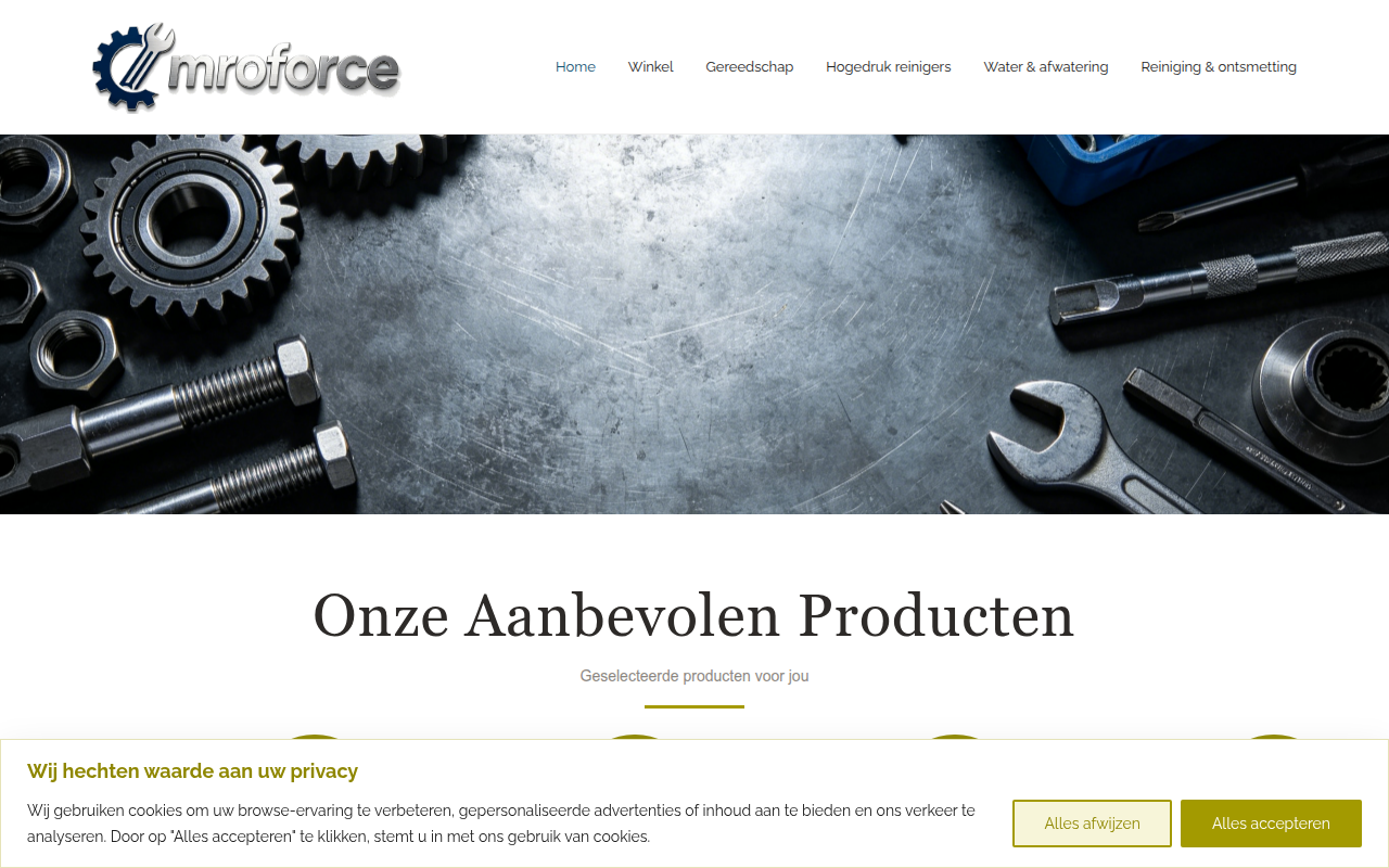 Screenshot van mroforce.com