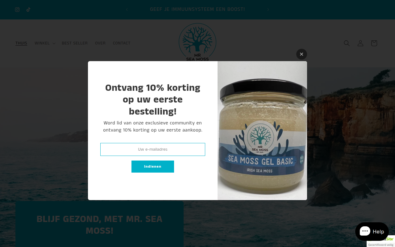 Screenshot van mrseamoss.nl