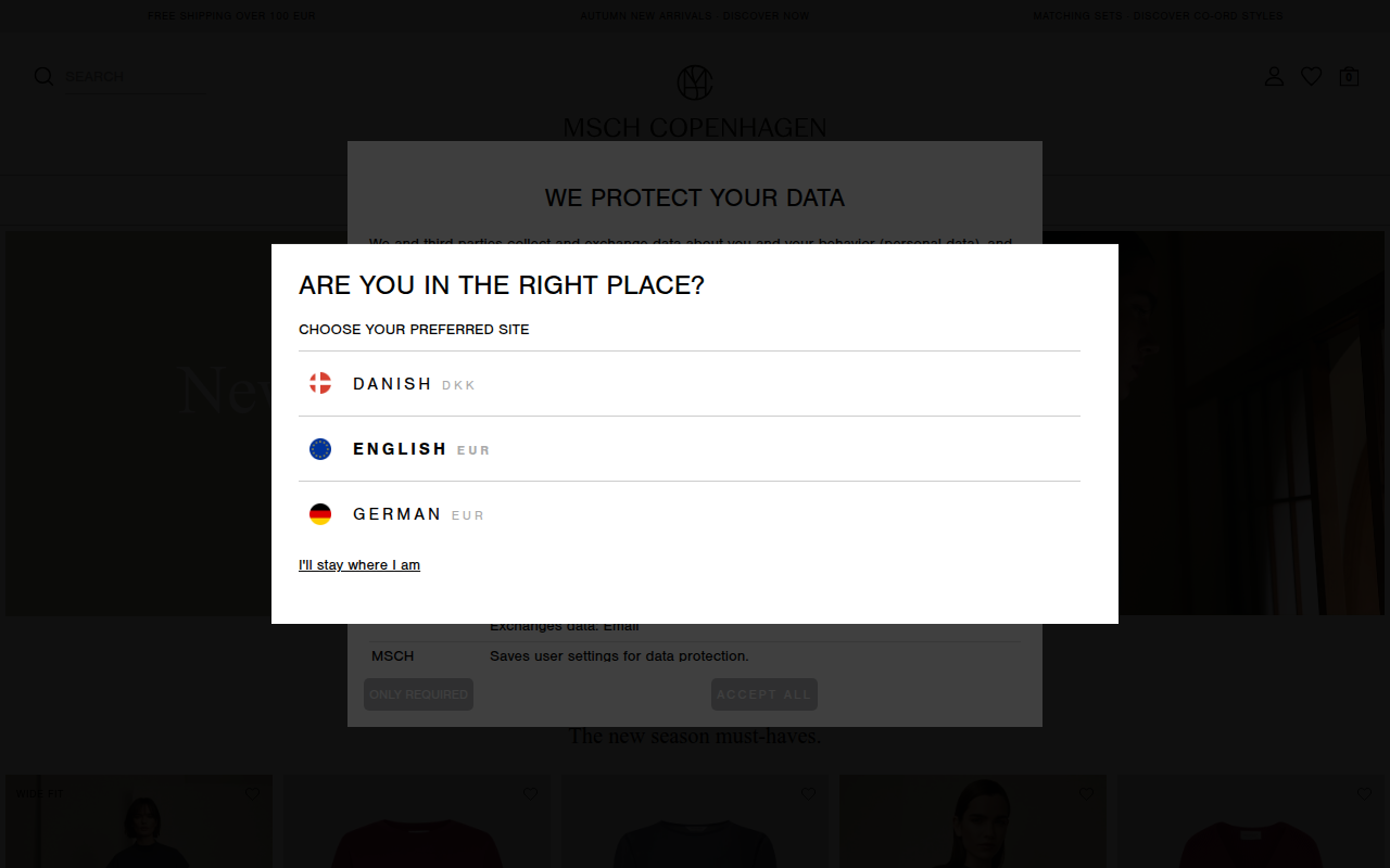 Screenshot van mschcopenhagen.com