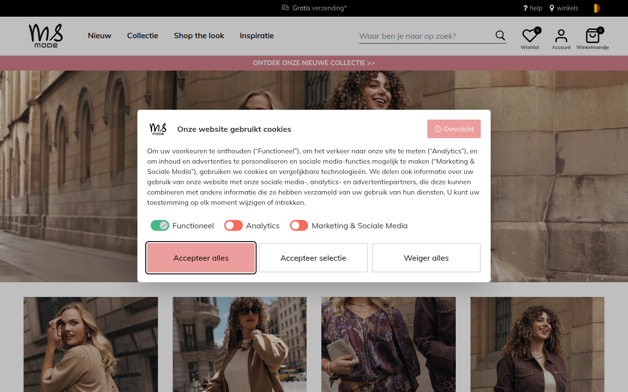 Screenshot van msmode.be