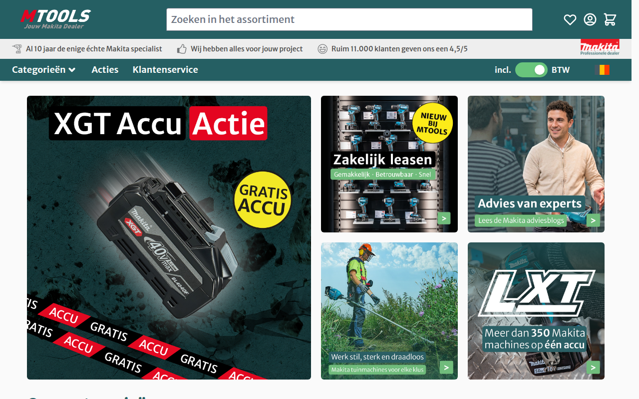 Screenshot van mtools.be
