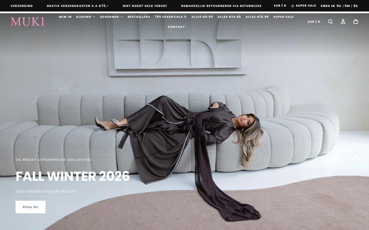 Screenshot van mukistore.com