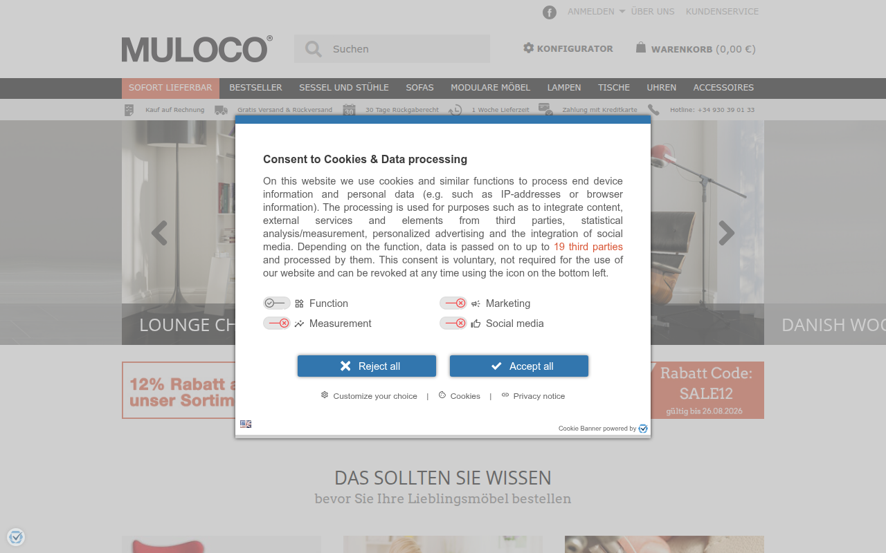 Screenshot van muloco.com