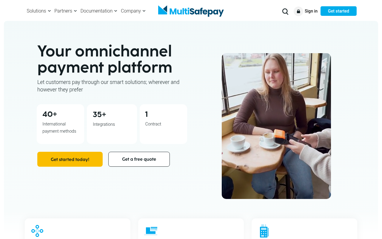 Screenshot van multisafepay.com