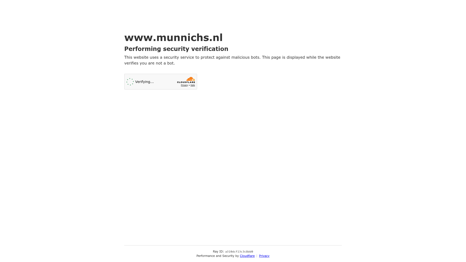 Screenshot van munnichs.nl