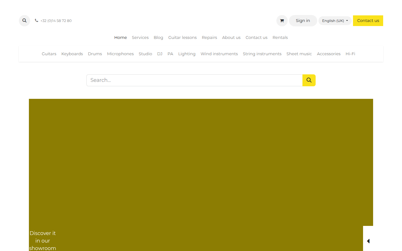 Screenshot van music-vanderheyden.be