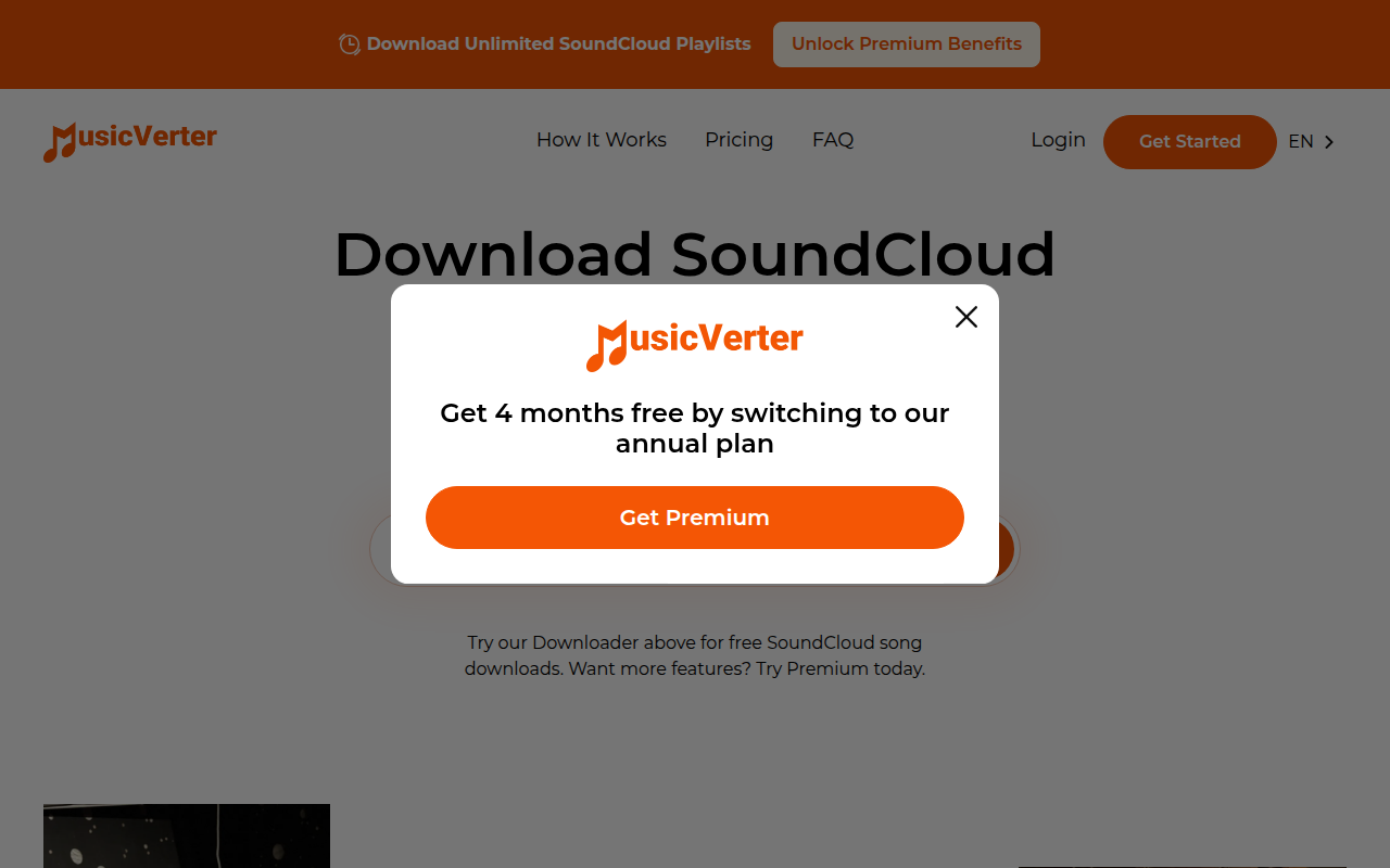 Screenshot van musicverter.com
