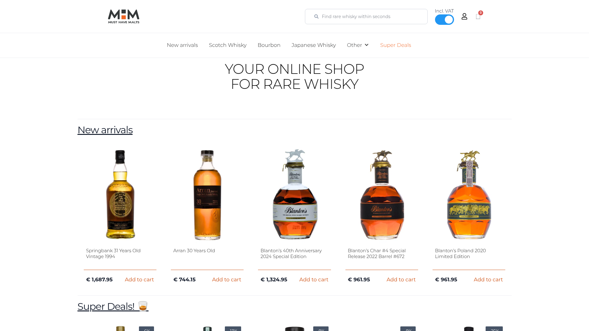 Screenshot van musthavemalts.com