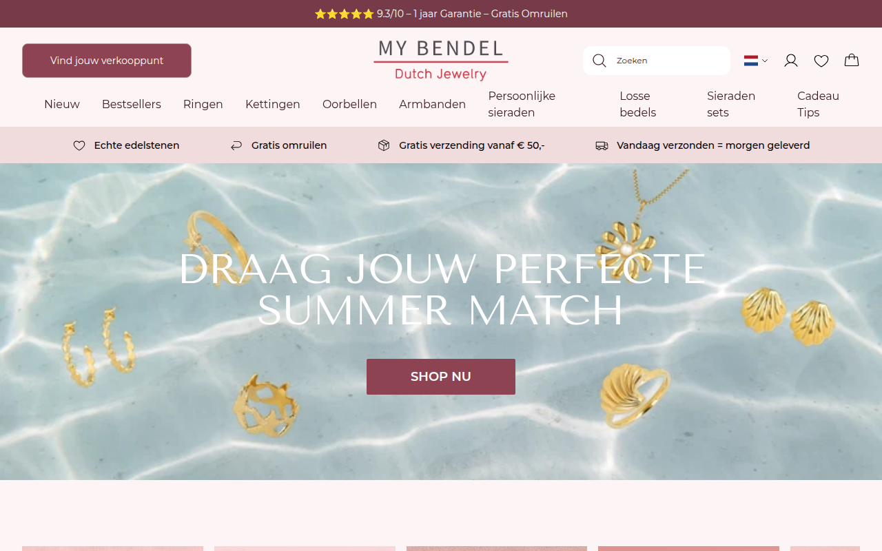 Screenshot van mybendel.com