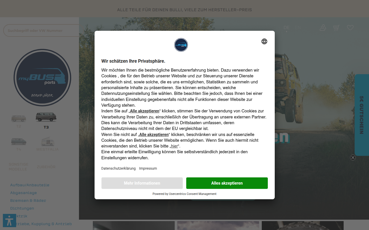 Screenshot van mybusparts.de