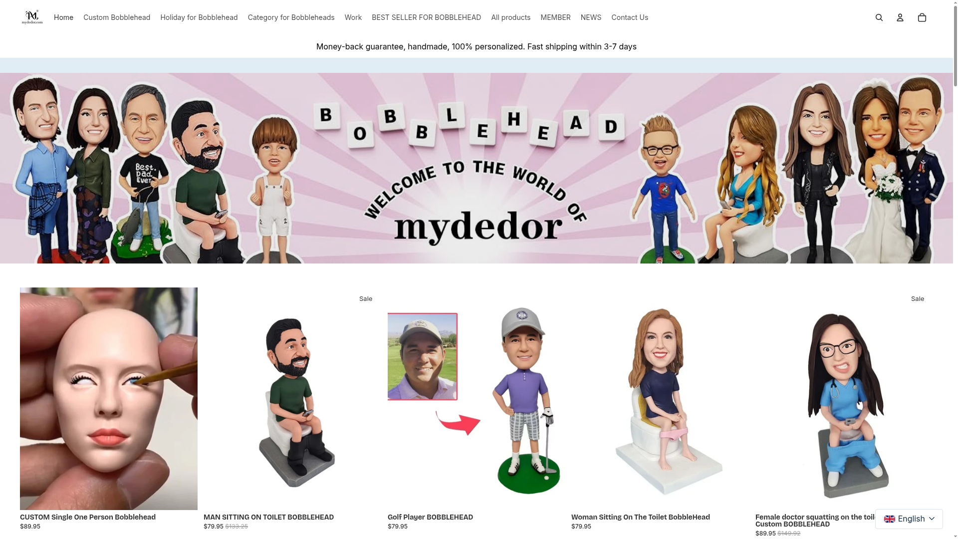 Screenshot van mydedor.com