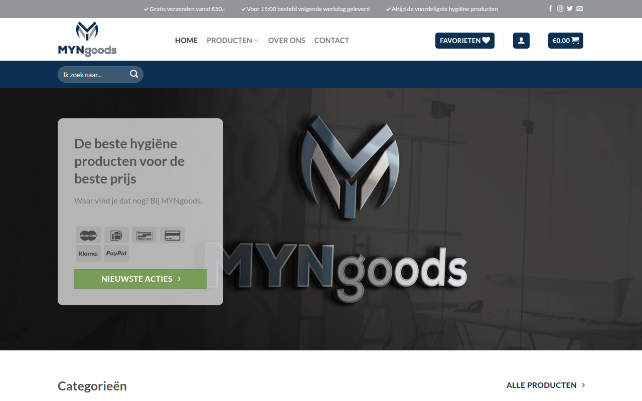 Screenshot van myngoods.nl