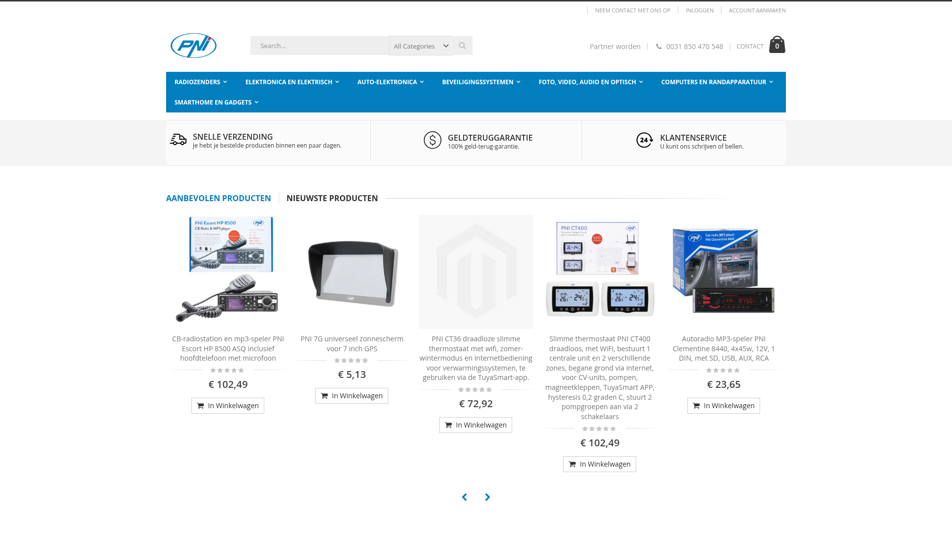 Screenshot van mypni.nl