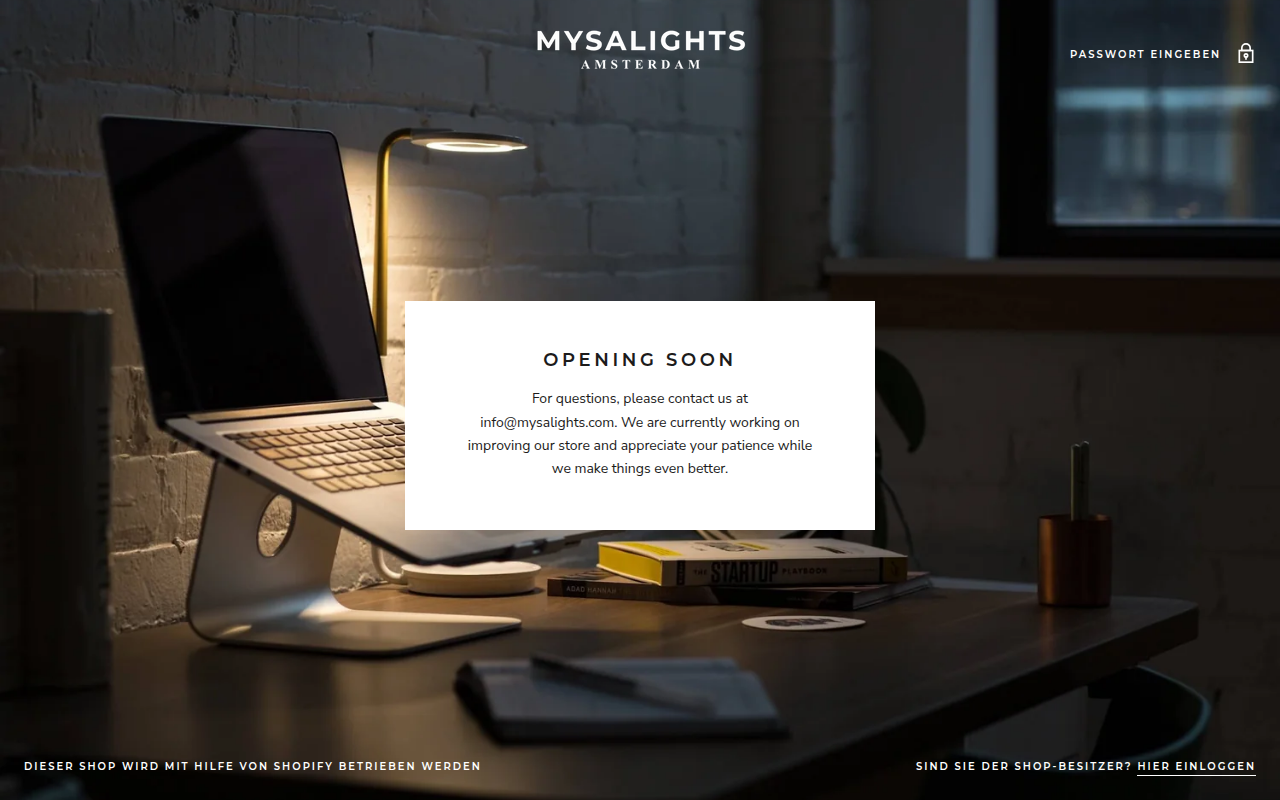 Screenshot van mysalights.com