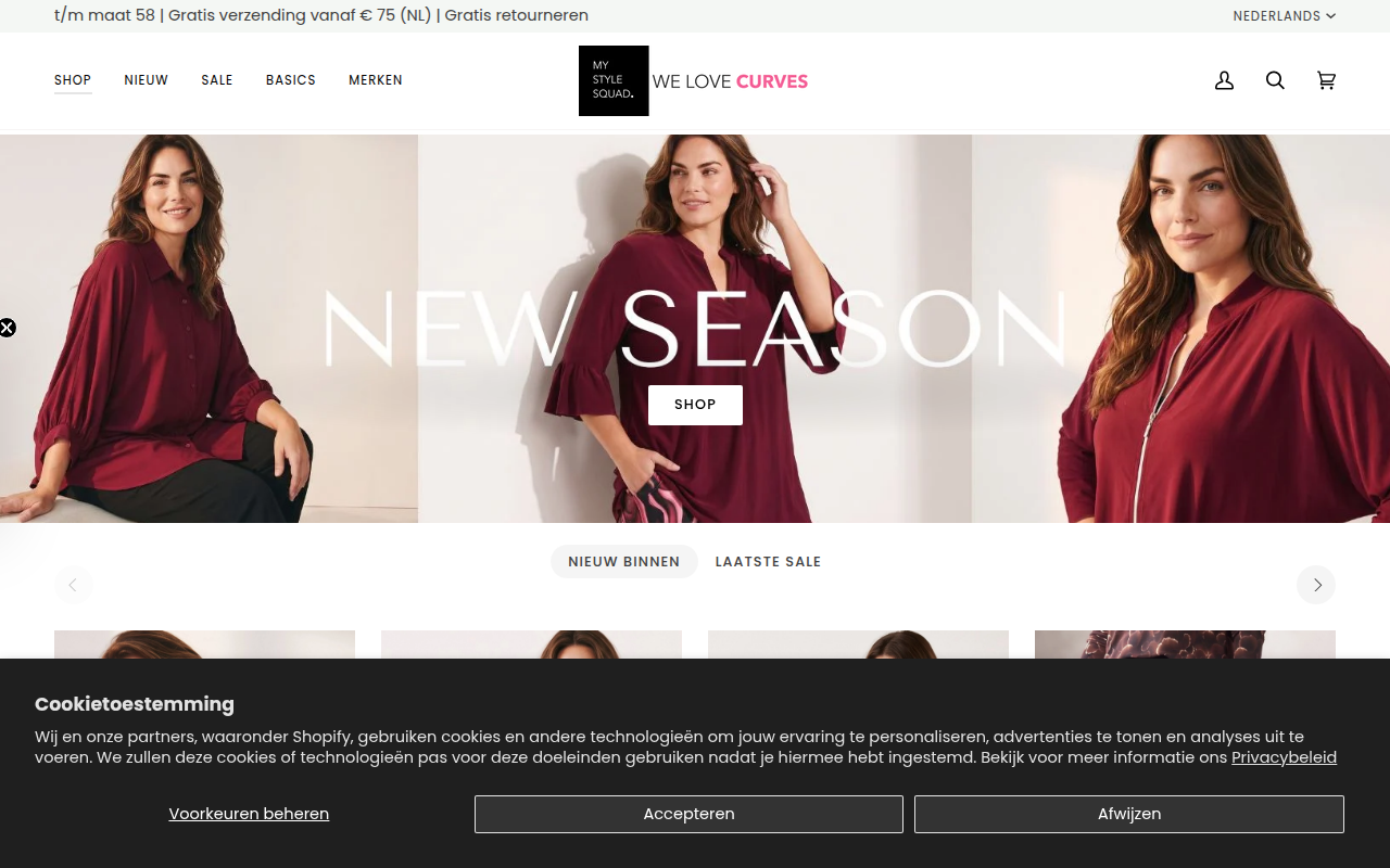 Screenshot van mystylesquad.com