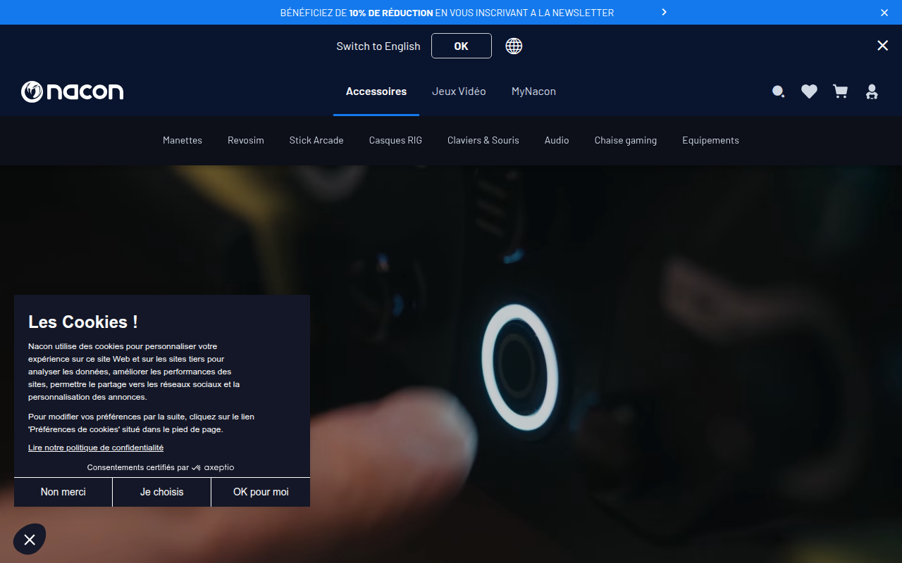 Screenshot van nacongaming.com
