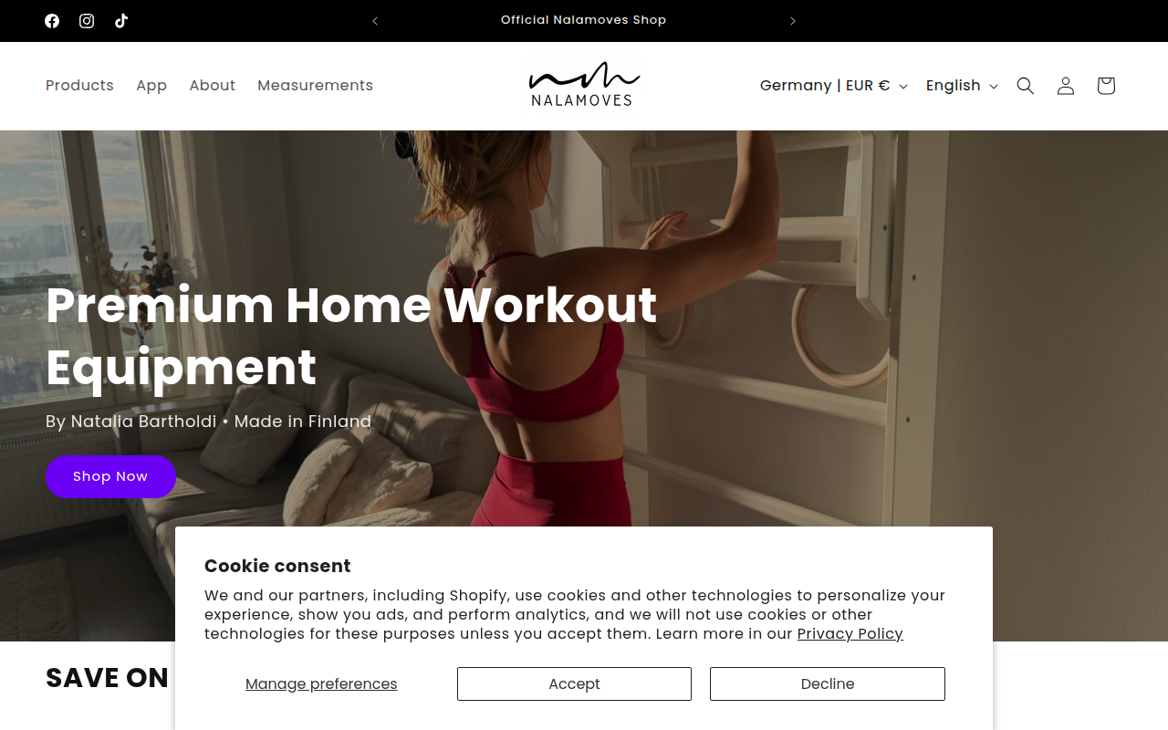 Screenshot van nalamoves.shop
