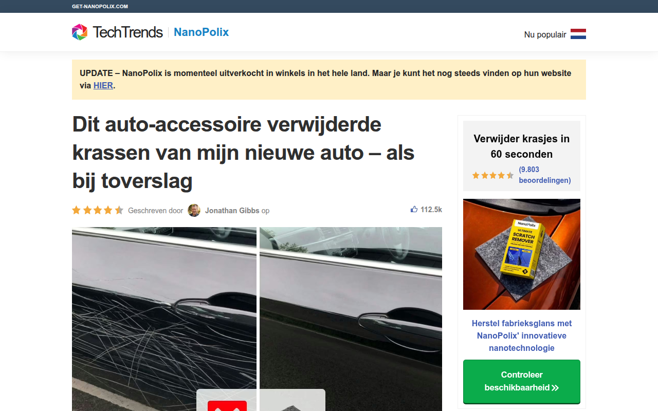 Screenshot van nanopolixnlcb.ingadgetsreviews.com