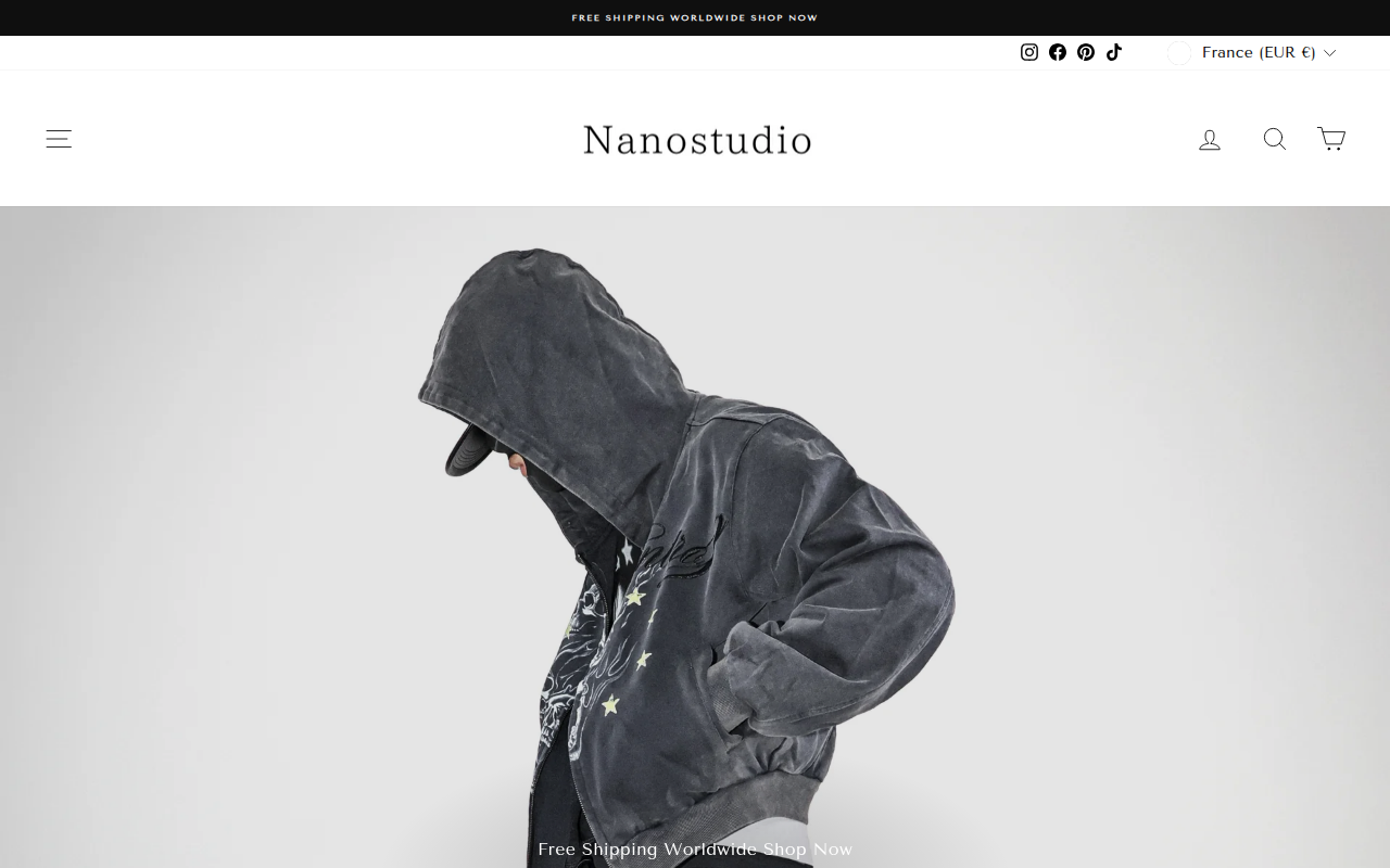 Screenshot van nanostudio-official.com