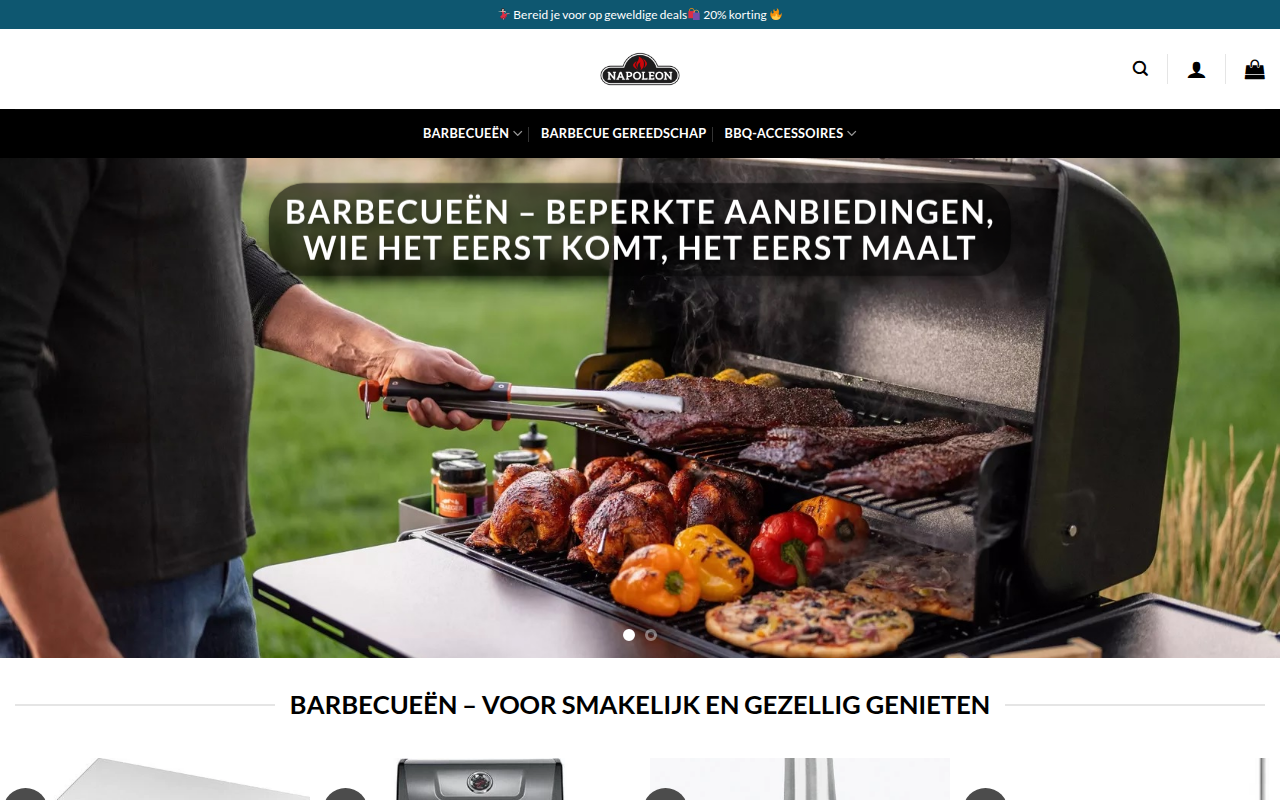Screenshot van napoleonwinkel.com