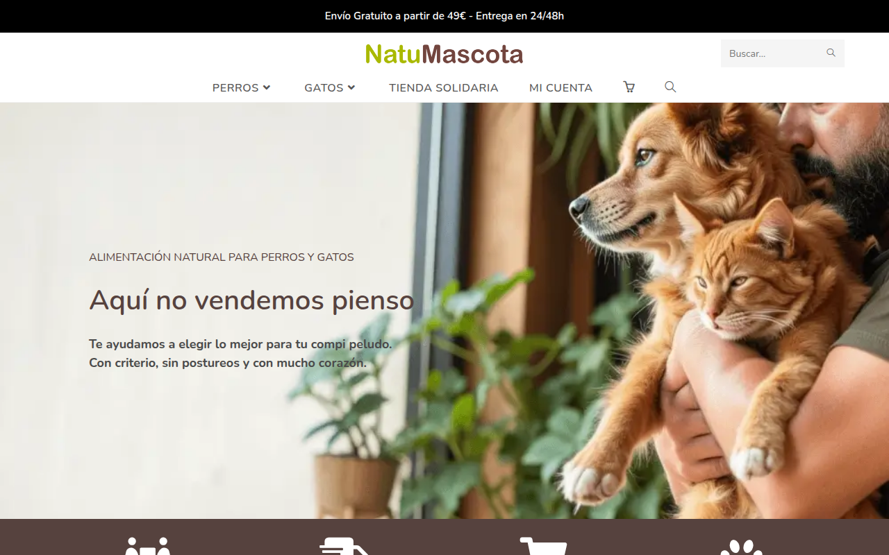 Screenshot van natumascota.es