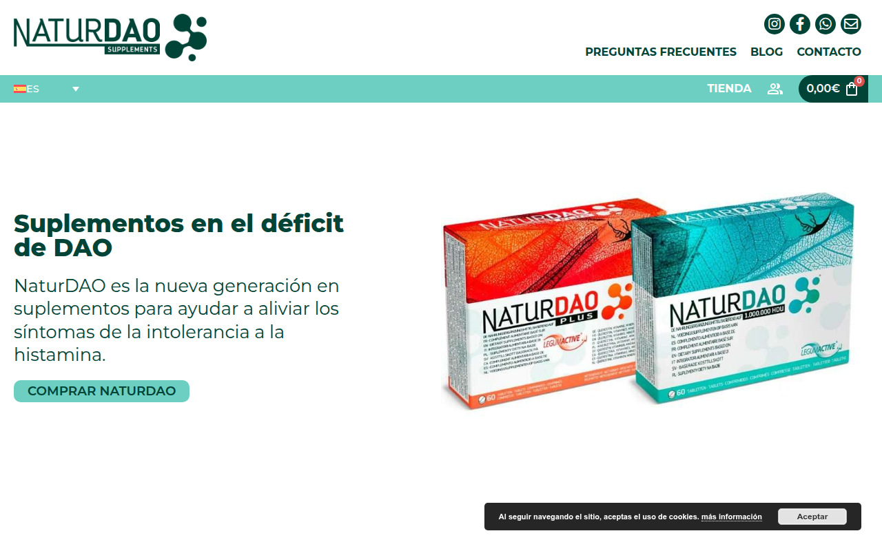 Screenshot van naturdao.com