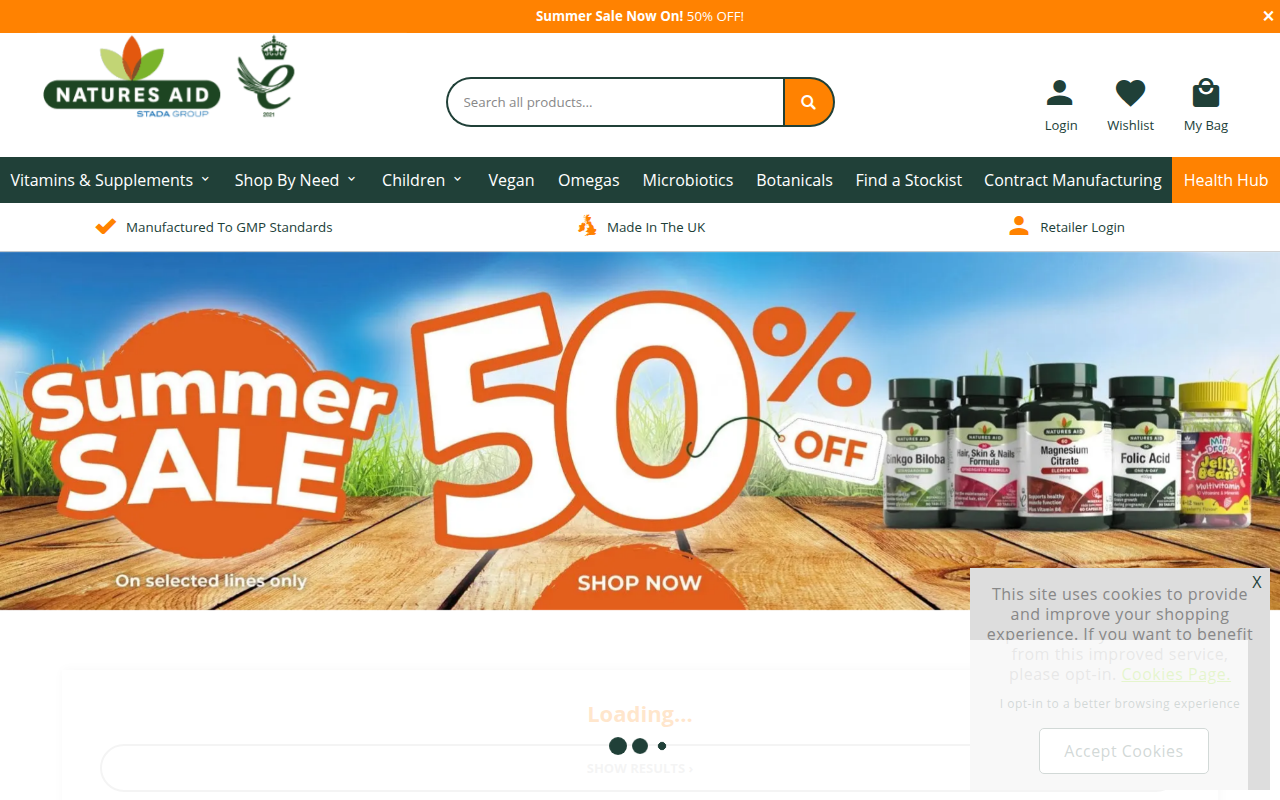 Screenshot van naturesaid.co.uk