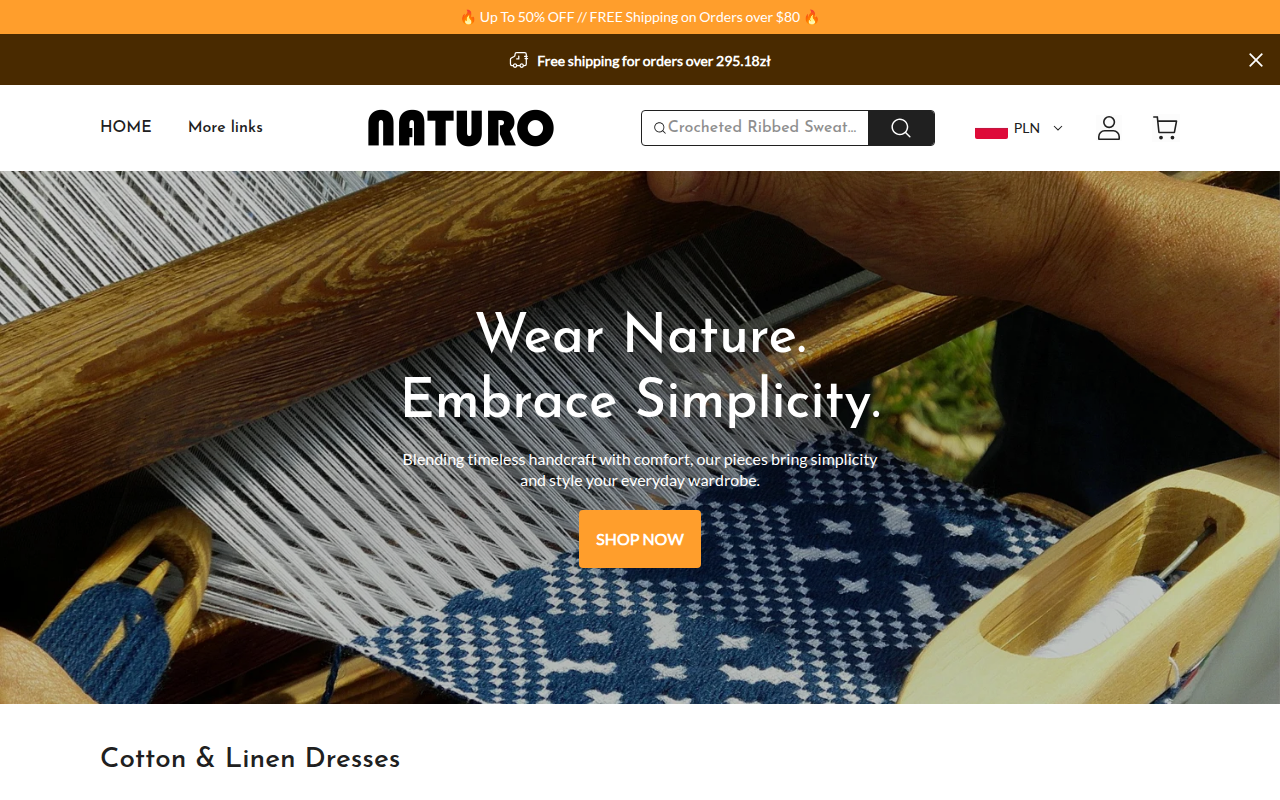 Screenshot van naturocraftshop.com