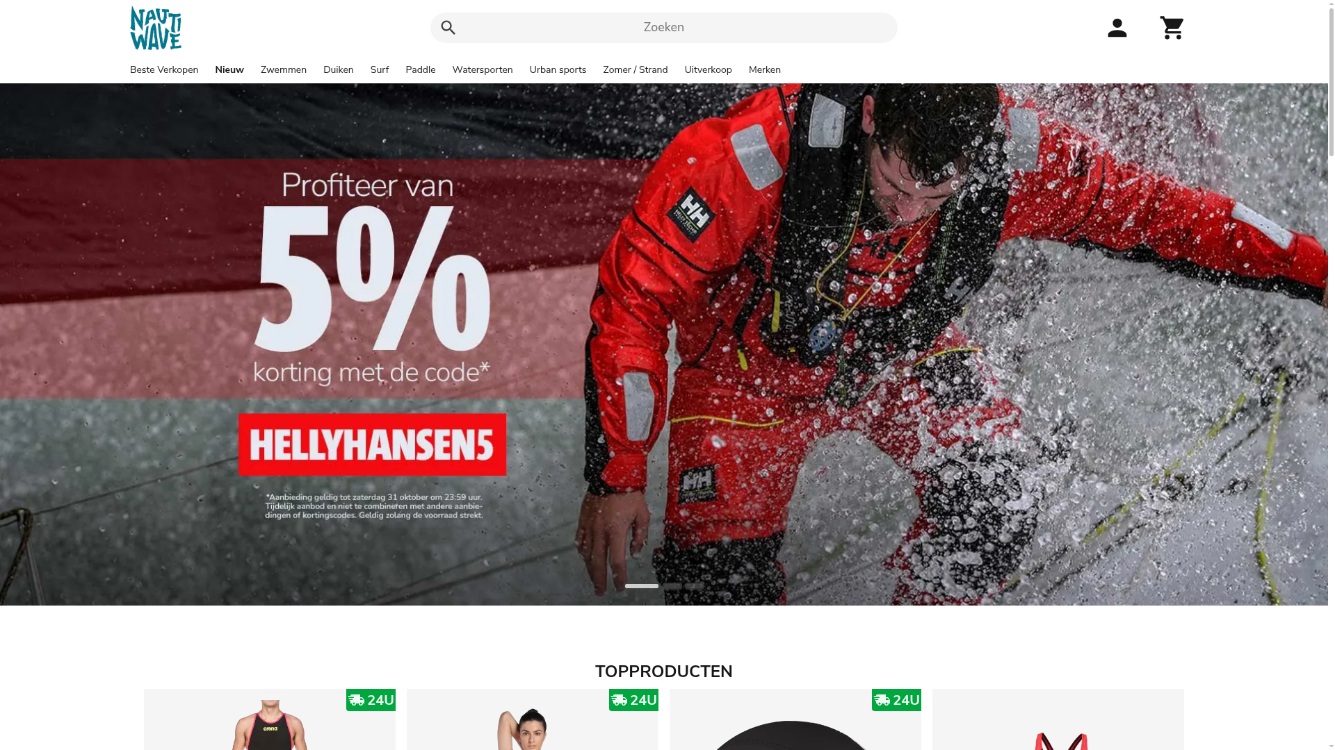 Screenshot van nauti-wave.nl