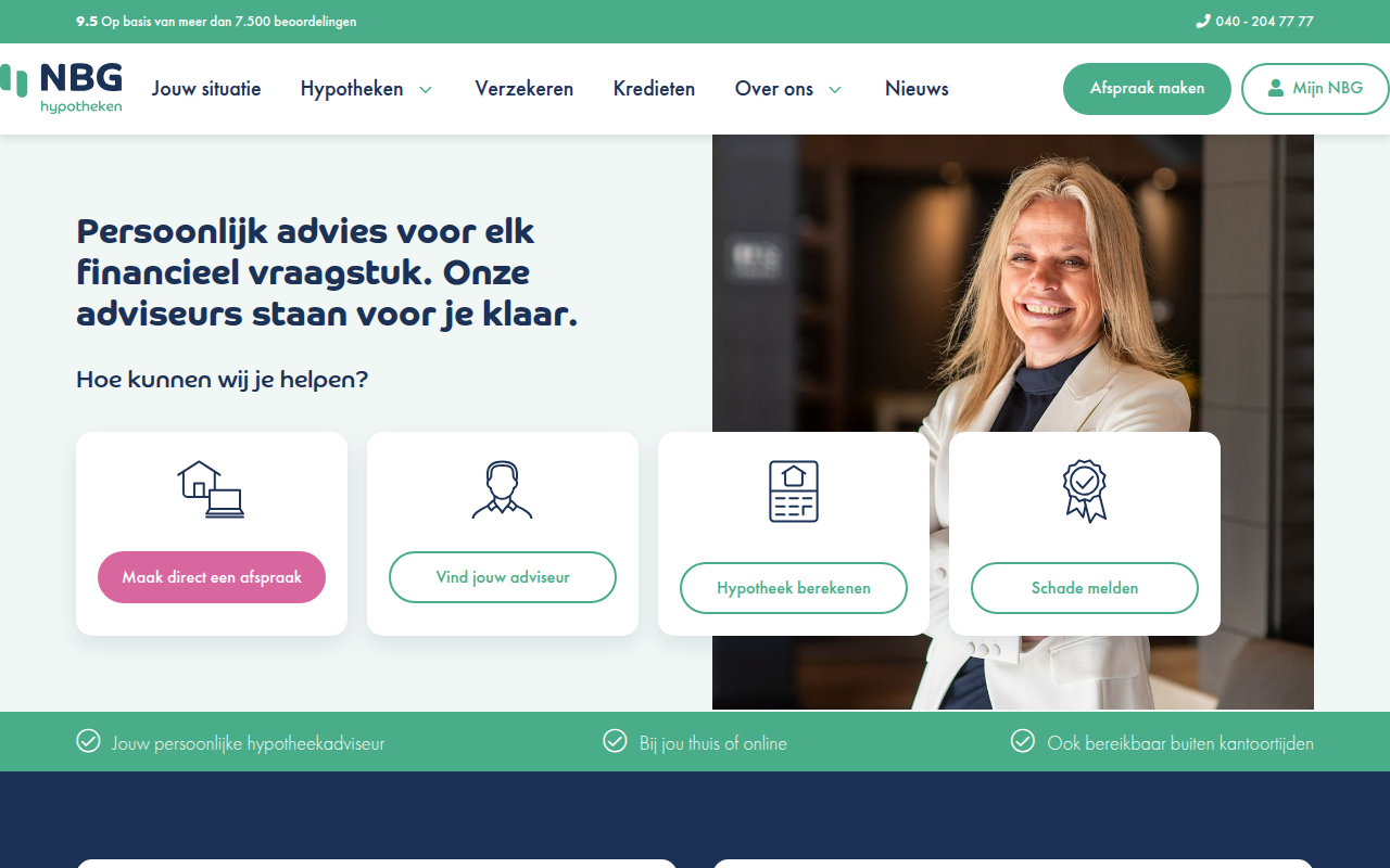 Screenshot van nbg.nl