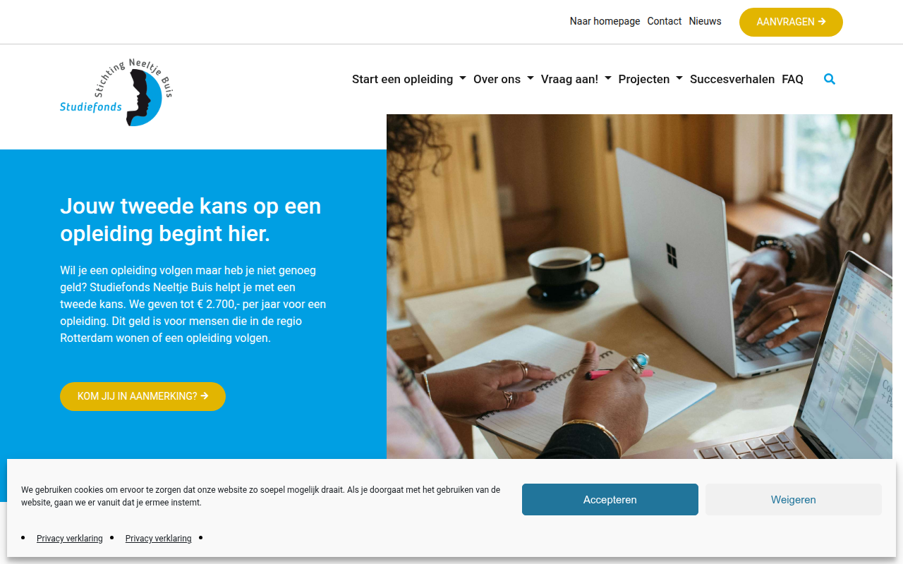 Screenshot van neeltjebuis.nl