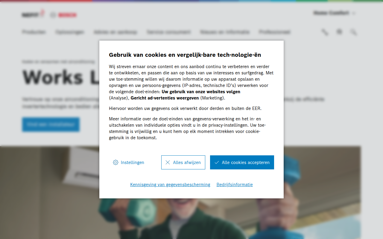 Screenshot van nefit-bosch.nl