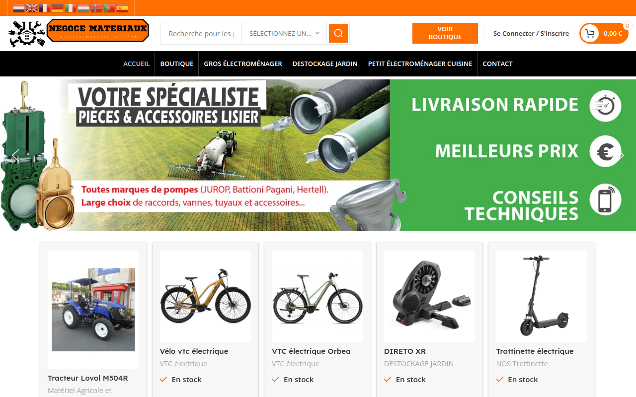 Screenshot van negoce-materiaux33.com