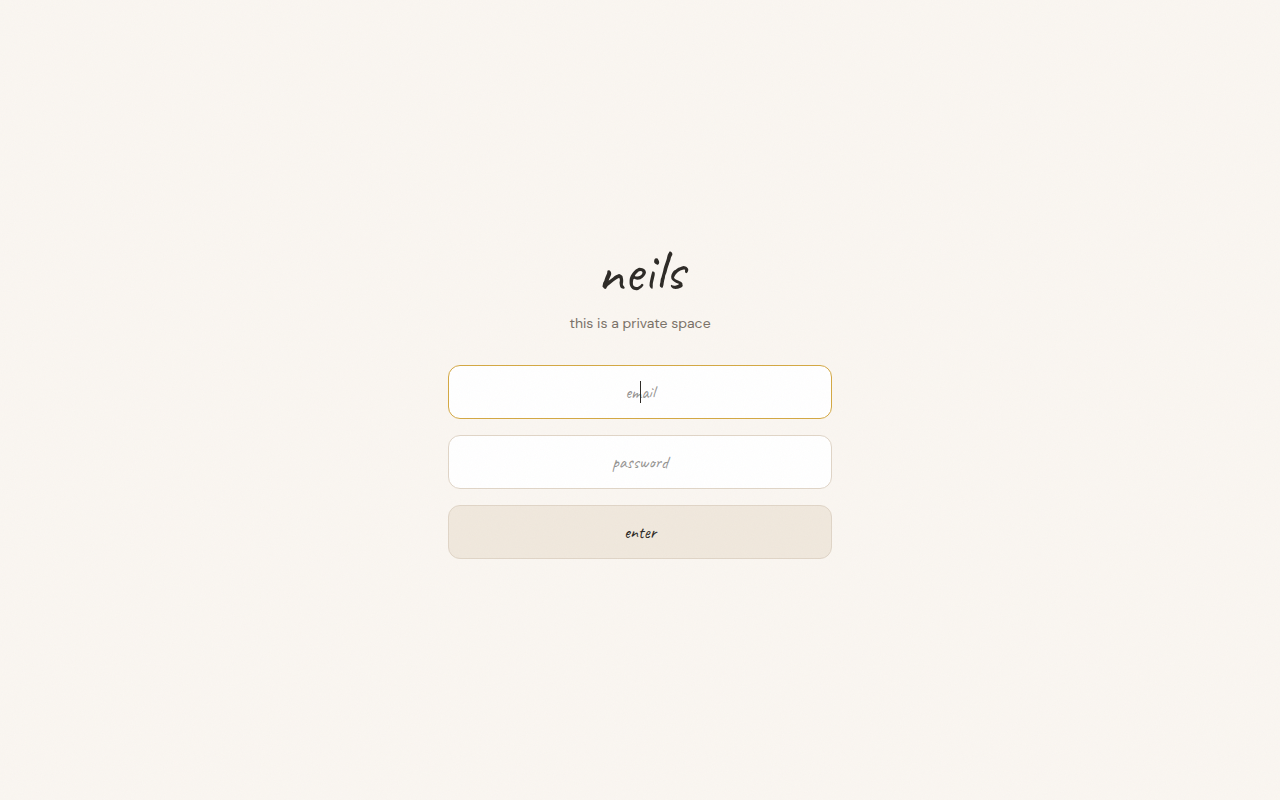 Screenshot van neils.com