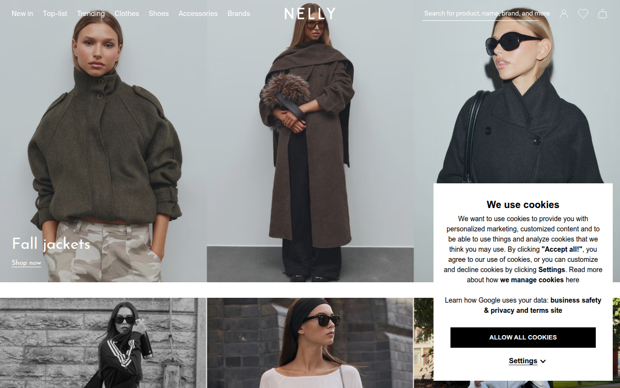 Screenshot van nelly.com
