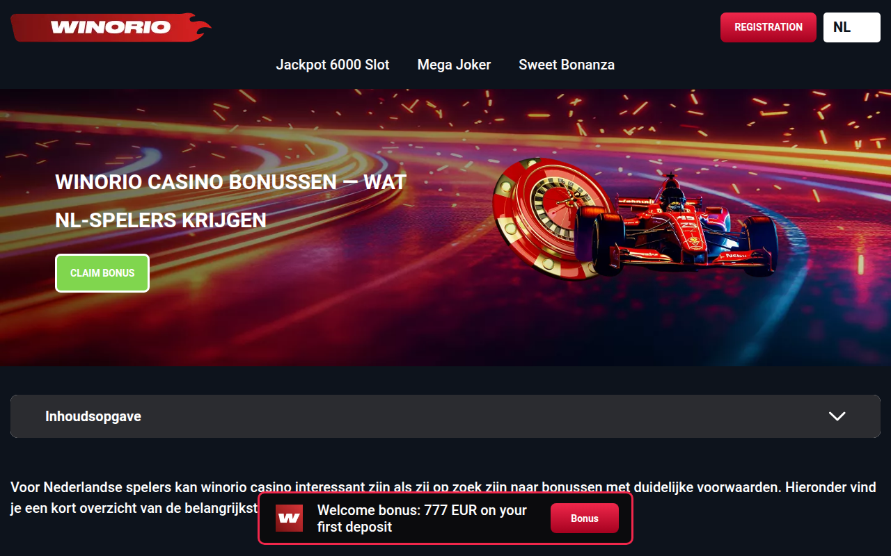 Screenshot van nemoso.nl