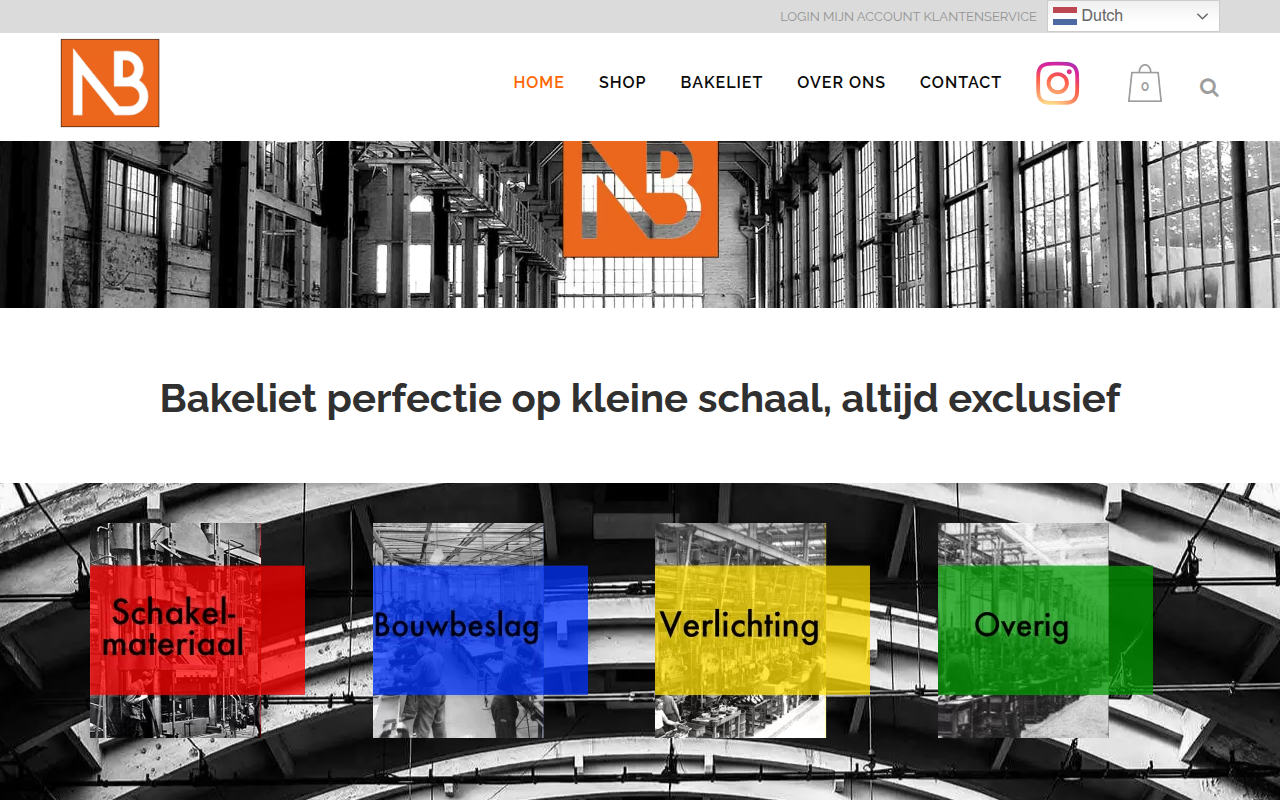 Screenshot van newbakelite.com