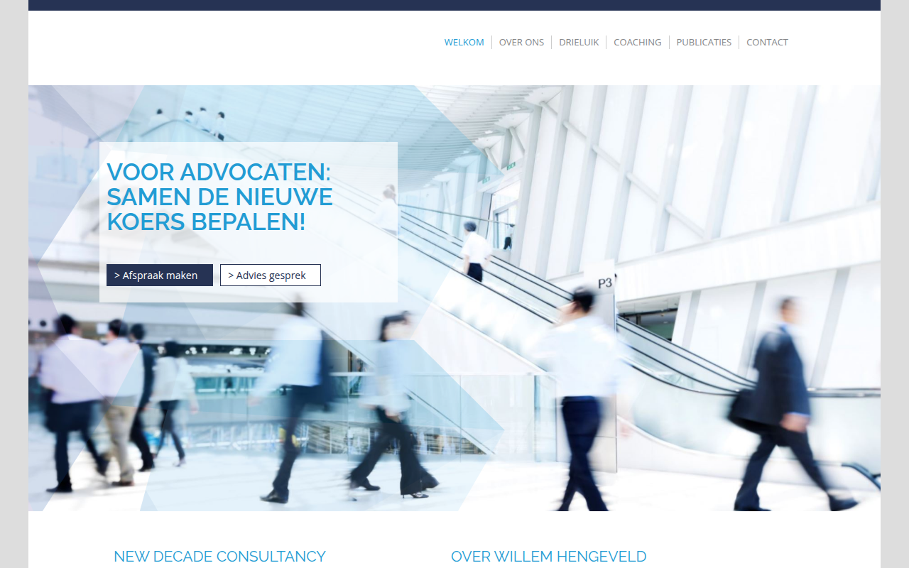 Screenshot van newdecade.be