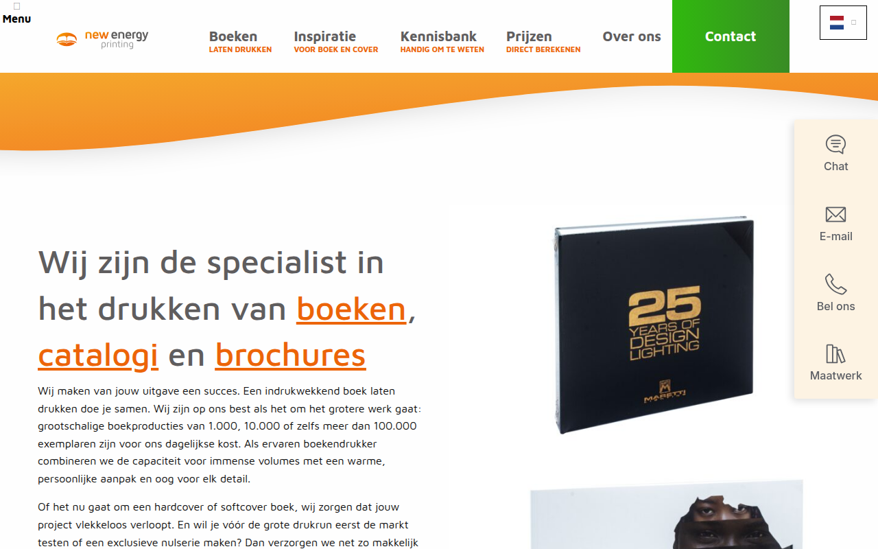 Screenshot van newenergy.nl