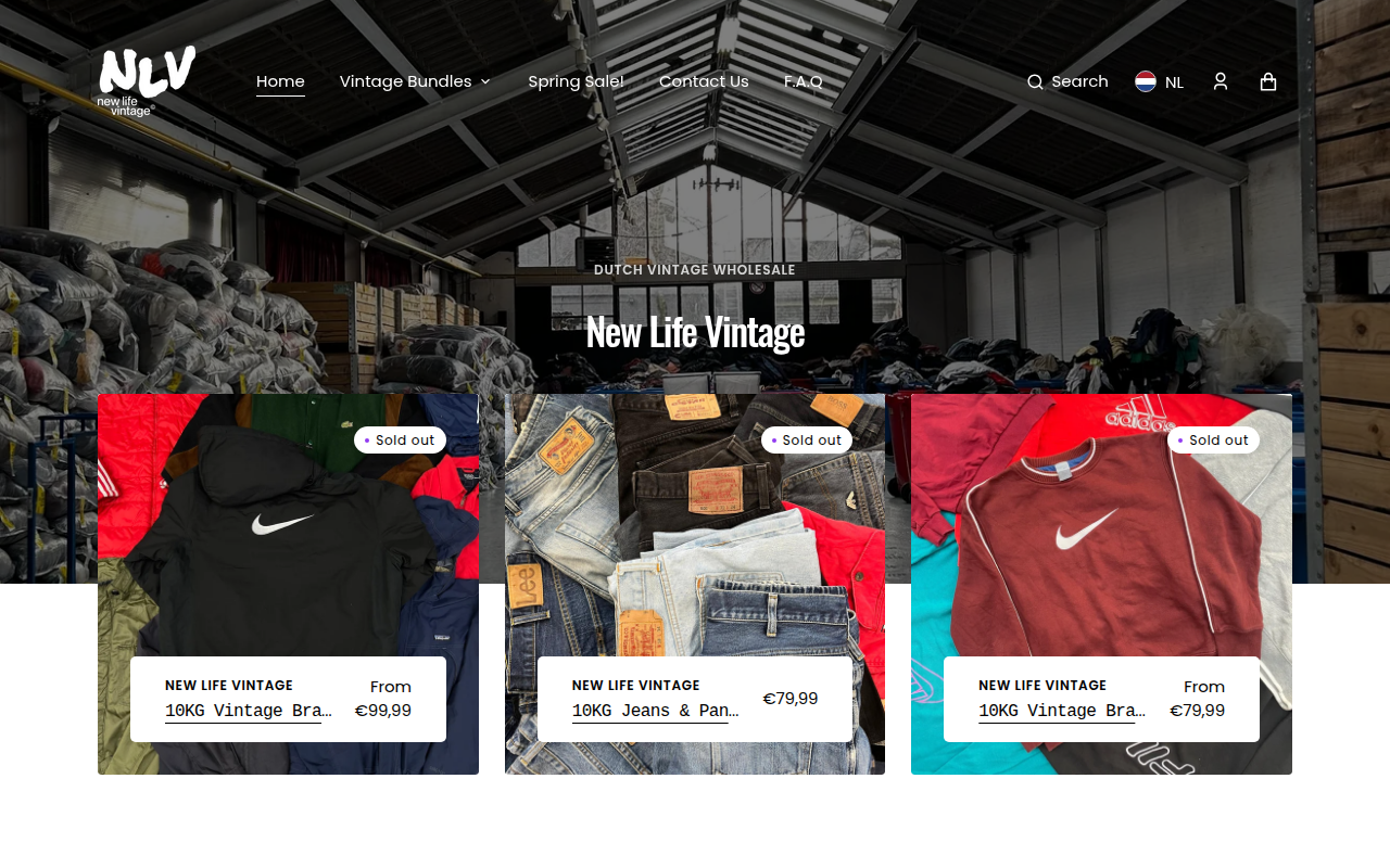 Screenshot van newlifevintage.nl