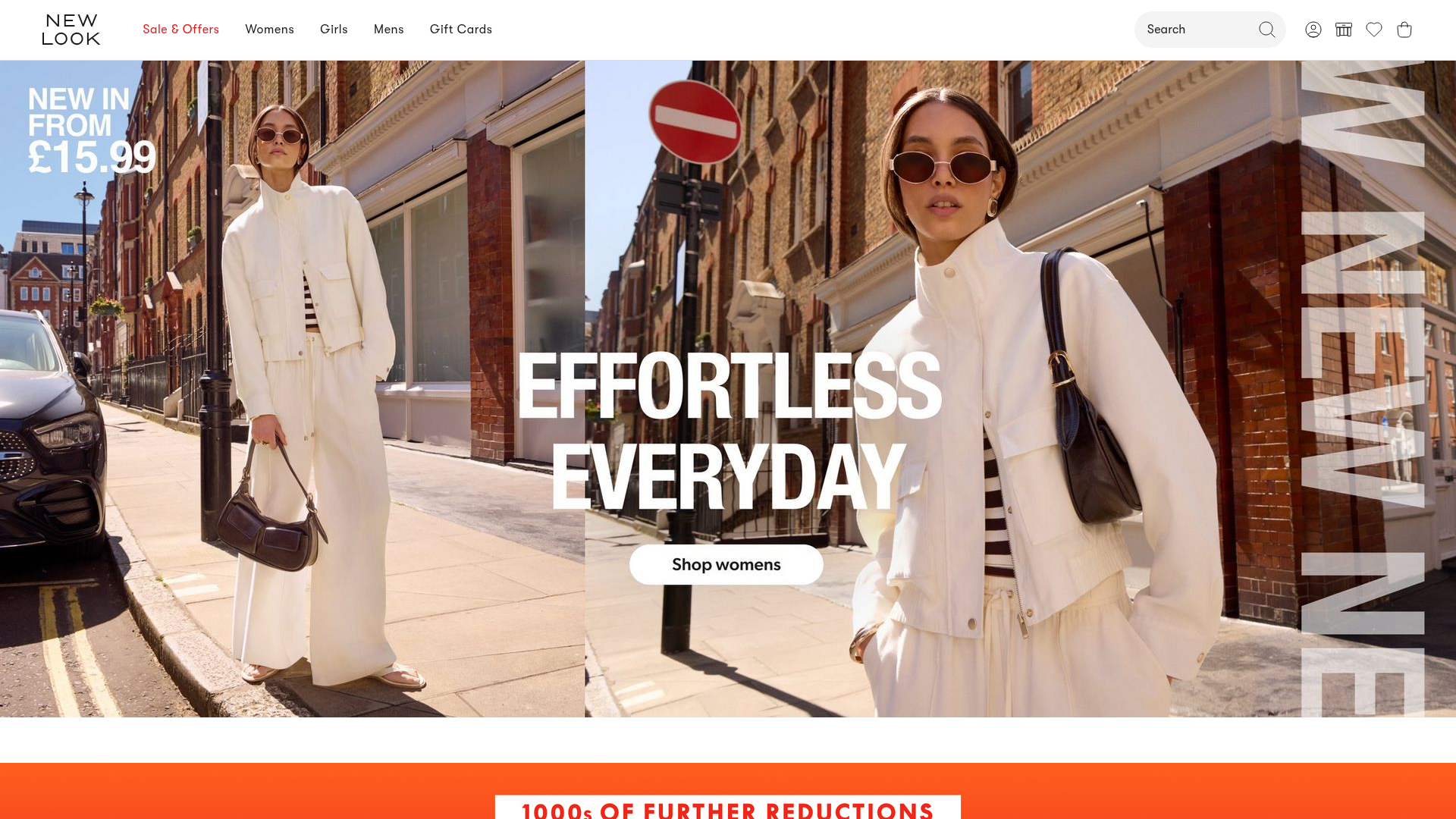 Screenshot van newlook.com