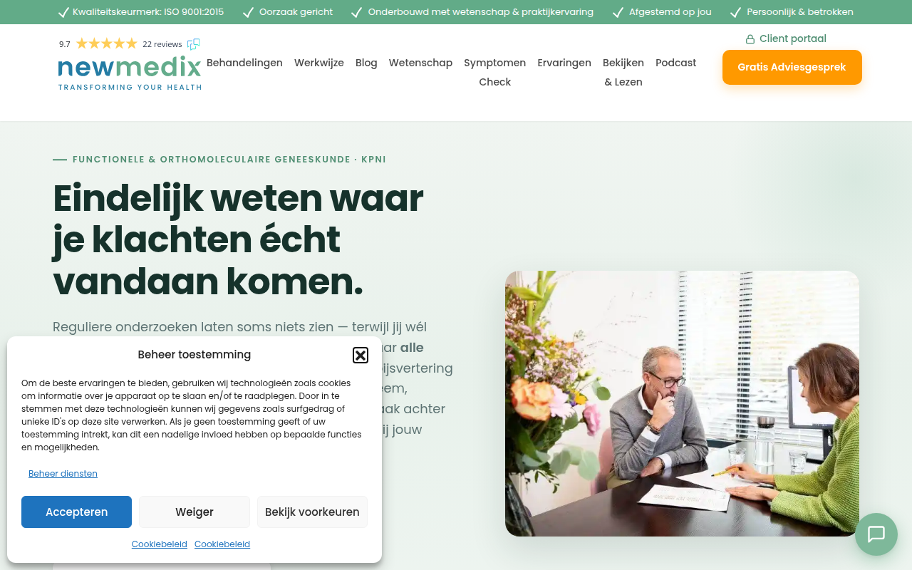 Screenshot van newmedix.nl